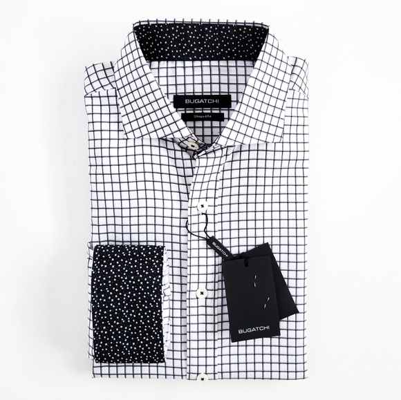 Bugatchi Other - NEW Bugatchi Shaped Fit Plaid Button Up Shirt NWT